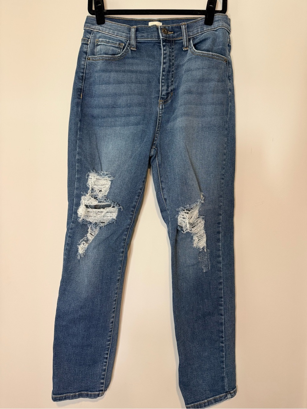 Sneak Peek Women’s Mid Blue Distressed Jeans